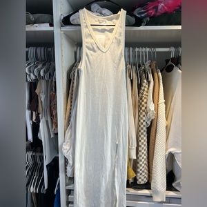 Tank midi dress with slit